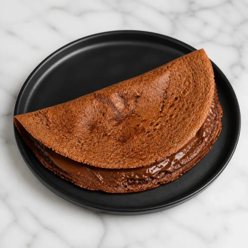 A sweet dosa filled with chocolate — a kids’ favorite.