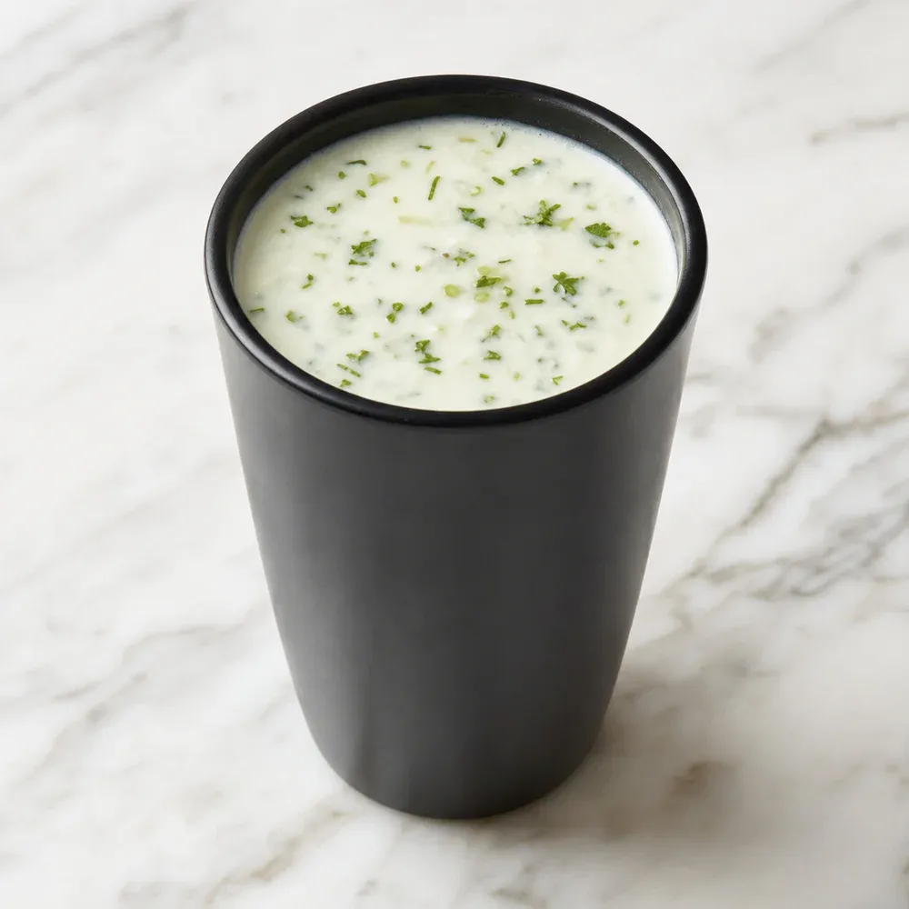 A savoury, salted yogurt drink.