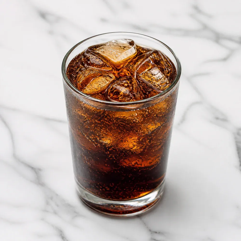 Chilled soft drinks.