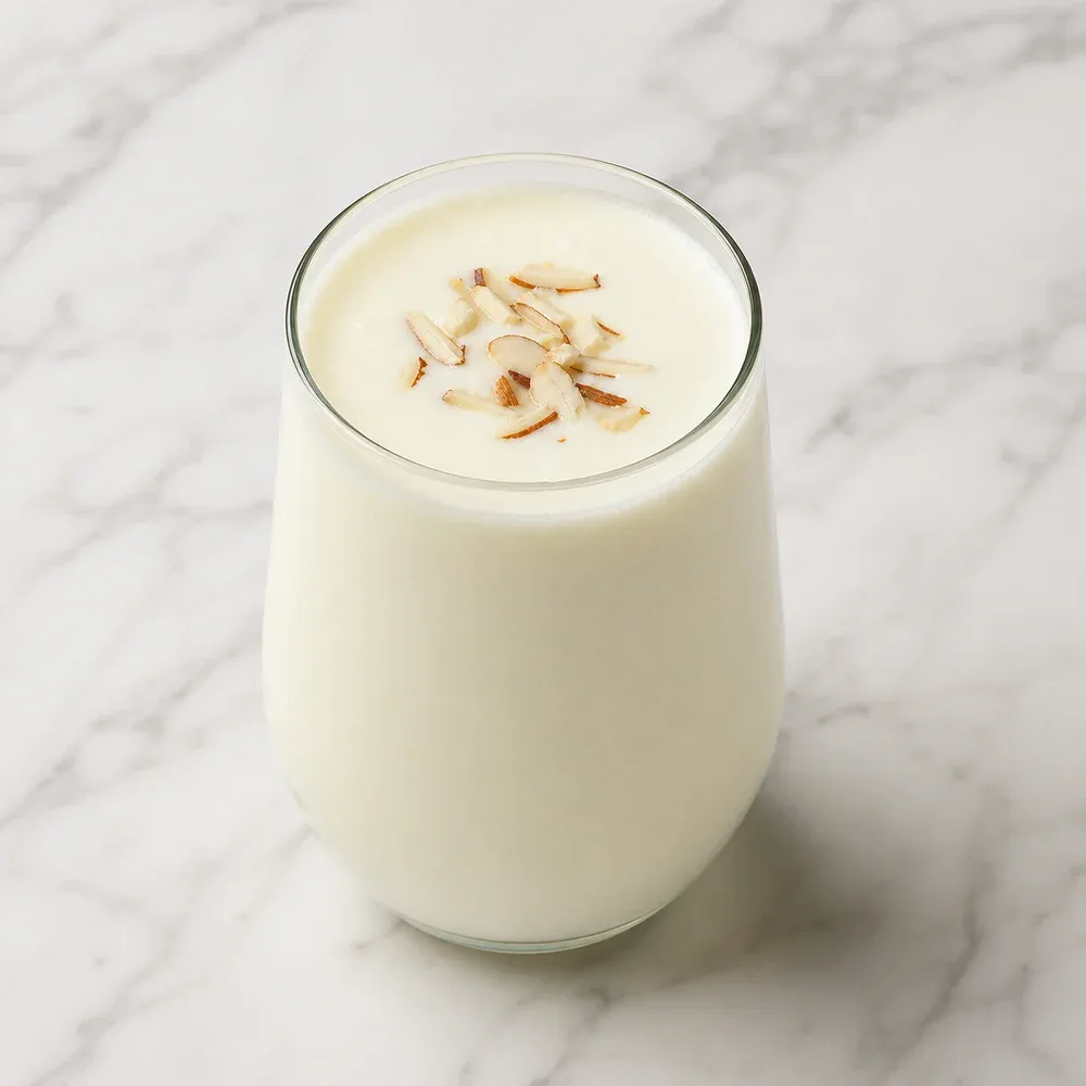 A sweet, creamy yogurt drink.